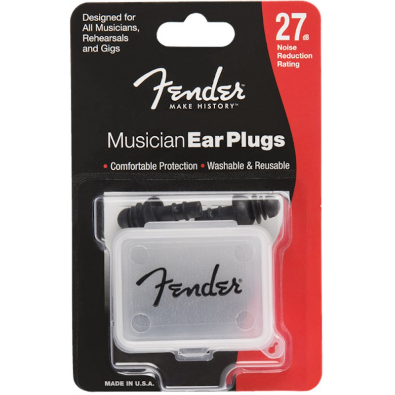 Fender - Musician Series Ear Plugs, Black -  Bouchons d'oreilles