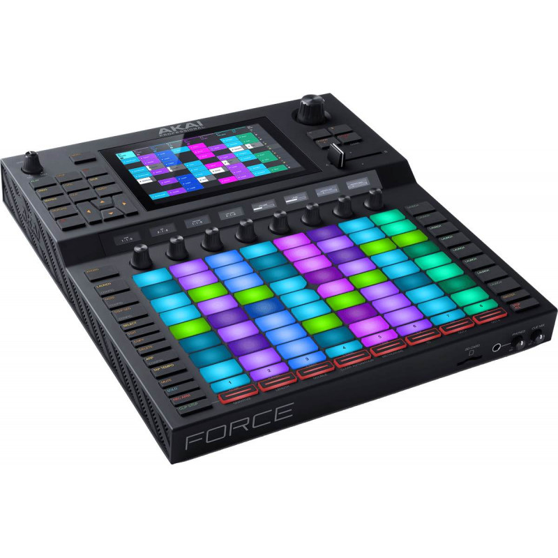 Akai Pro Force  - Workstations Autonomes - 8x8 pads, 8 potentiomètres, écran 7’’