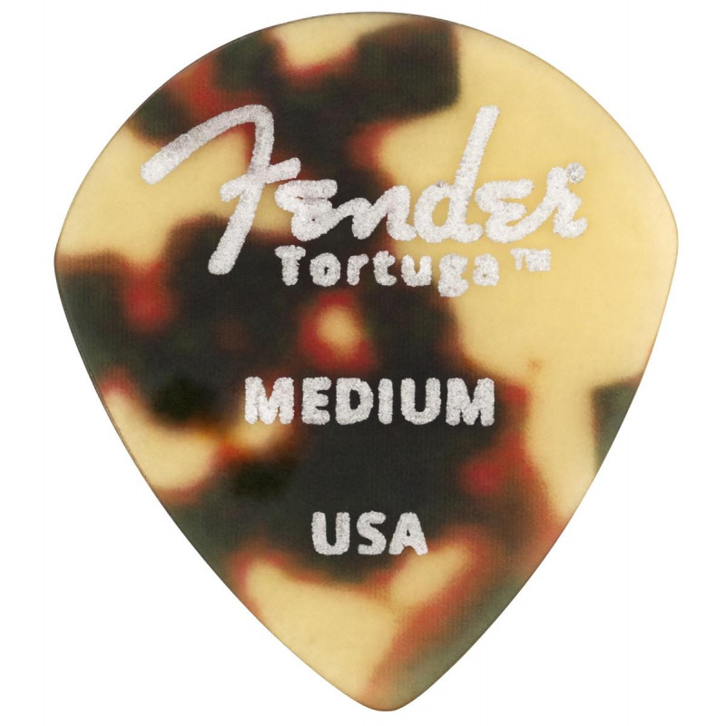 Fender - Médiator TORTUGA FORME 551 Medium - pack de 6 médiators guitare