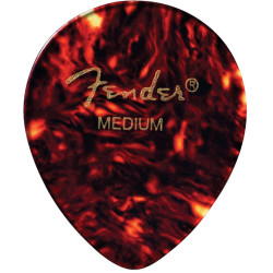 Fender - Médiator celluloïd FORME 347 Médium - pack de 12 médiators guitare