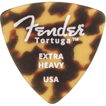 Fender - Médiator TORTUGA FORME 346 Extra Heavy - pack de 6 médiators guitare
