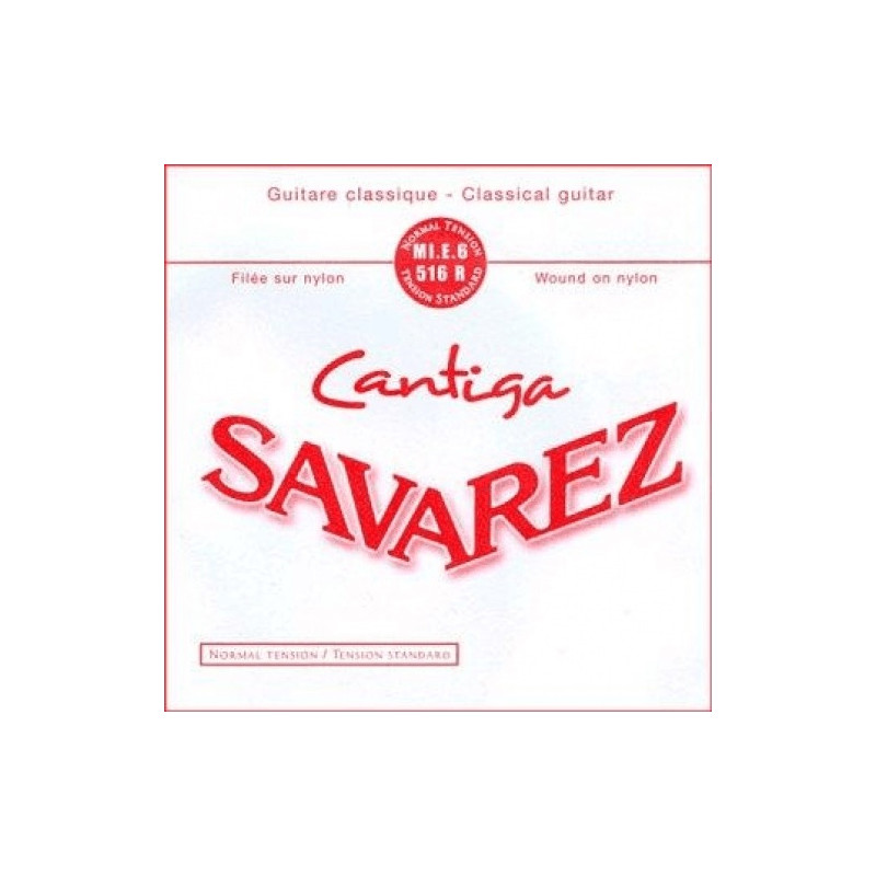 Savarez Cantiga 516R - MI grave-  tirant normal Filée Métal Argenté