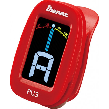 Ibanez PU3-RD - Accordeur chromatique à pince - Rouge