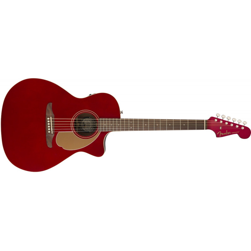 Fender Newporter Player Candy Apple Red - guitare électro-acoustique