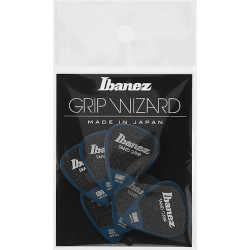 Ibanez PPA14HSGDB - 6 médiators Grip Wizard série Sand Grip deep blue - heavy - 1.0mm