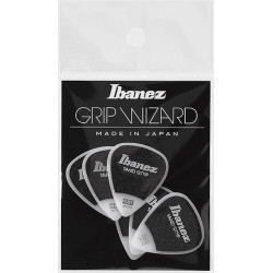 Ibanez PPA14HSGWH - 6 médiators Grip Wizard série Sand Grip blanc - heavy - 1.0mm