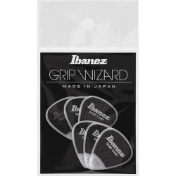 Ibanez PPA14MSGWH - 6 médiators Grip Wizard série Sand Grip blanc - medium - 0,8mm