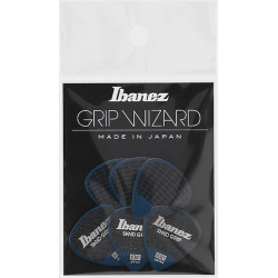 Ibanez PPA16HSGDB - 6 médiators Grip Wizard série Sand Grip deep blue - heavy - 1.0mm