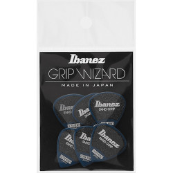 Ibanez PPA16XSGDB - 6 médiators Grip Wizard série Sand Grip deep blue - extra heavy - 1,2mm