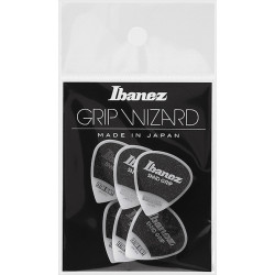 Ibanez PPA16XSGWH - 6 médiators Grip Wizard série Sand Grip blanc - extra heavy -1,2mm