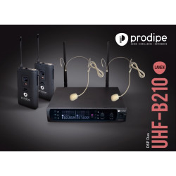 Prodipe UHF B210 DSP HEADSET DUO - 2 microphones serre tête