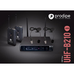 Prodipe UHF B210 DSP LAVALIER DUO - 2 microphones cravate