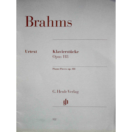 Brahms Klavierstücke Opus 118 - G.Henle Verlag - Partitions piano