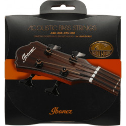 Ibanez IABS4XC - Jeu de cordes basse acoustique - Carbon X-coated bronze 80/20 - Long scale 40-95