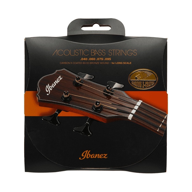 Ibanez IABS4XC - Jeu de cordes basse acoustique - Carbon X-coated bronze 80/20 - Long scale 40-95