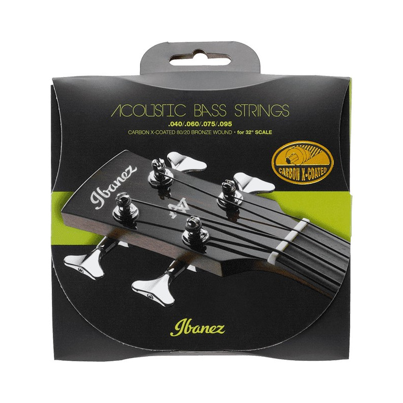 Ibanez IABS4XC32 - Jeu de cordes basse acoustique - Carbon X-Coated bronze 80/20 - Diapason 32" 40-95