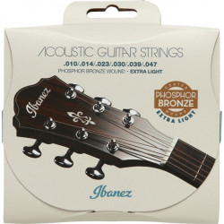 Ibanez IACSP61C - Jeu de cordes guitare acoustique - Phosphore Bronze Coated - Extra light 10-47