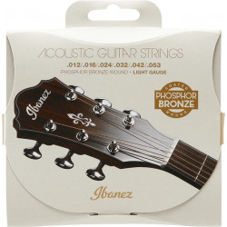 Ibanez IACSP6C - Jeu de cordes guitare acoustique - Phosphore Bronze Coated - Light 12-53