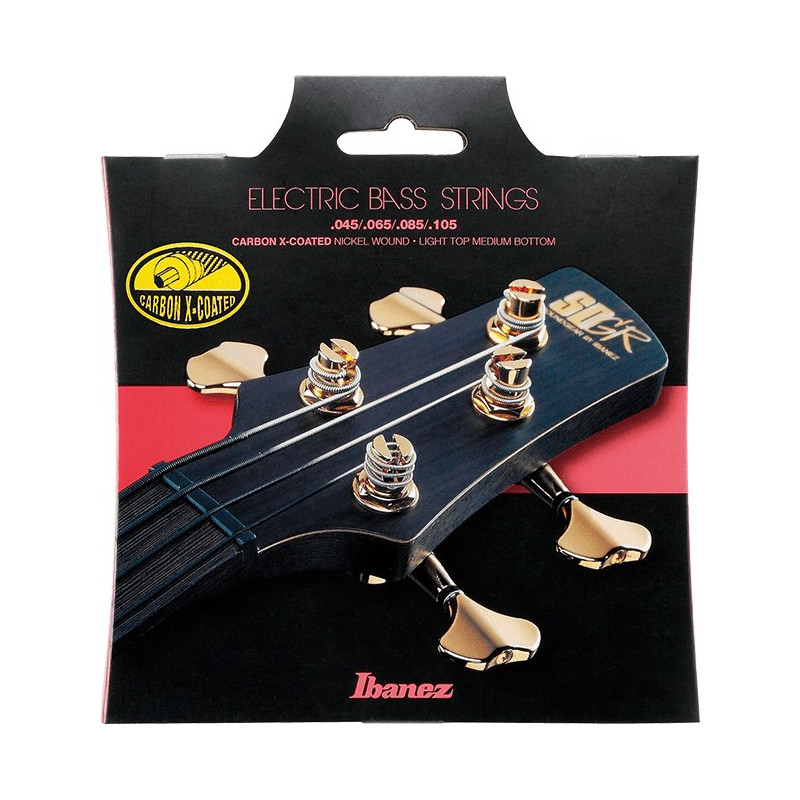 Ibanez IEBS4XC - Jeu de cordes basse électrique - Carbon X-coated nickel - Long scale - Light top medium bottom 45-105