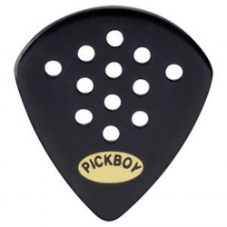 1 Mediator PickBoy PB45BP150 - Pos-A-grip cellulose noir - 1,5 mm