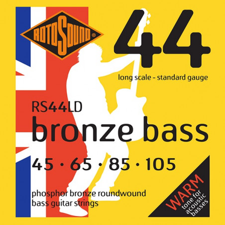 Rotosound RS44LD - Jeu de cordes basse acoustique phosphore bronze - 45-105