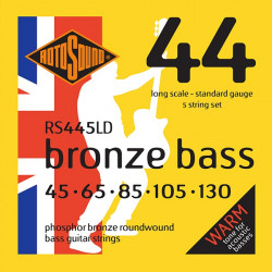 Rotosound RS445LD - Jeu de 5 cordes basse acoustique phosphore bronze - 45-130