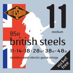 Rotosound BS11 British steels - Jeu de cordes guitare électrique - 11-48
