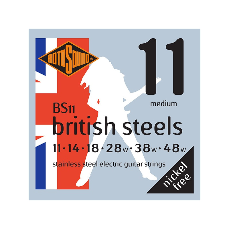 Rotosound BS11 British steels - Jeu de cordes guitare électrique - 11-48