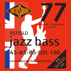 Rotosound RS775LD Jazz bass - Jeu de 5 cordes basse - 45-130