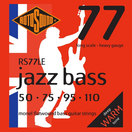 Rotosound RS77LE Jazz bass - Jeu de cordes basse - 50-110