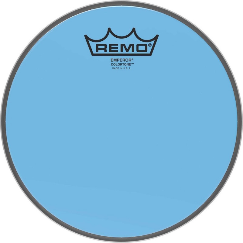 Remo BE-0308-CT-BU - Peau de frappe Emperor Colortone, bleu, 8"