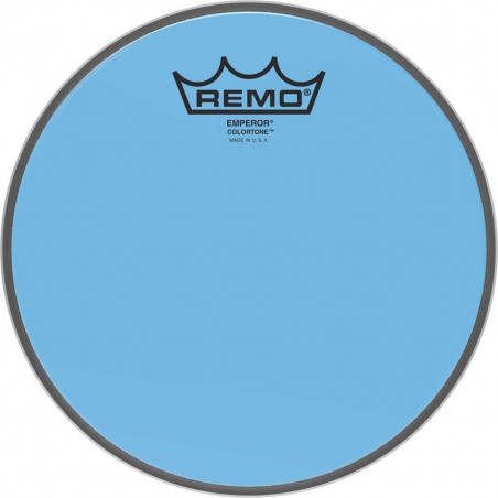 Remo BE-0308-CT-BU - Peau de frappe Emperor Colortone, bleu, 8"
