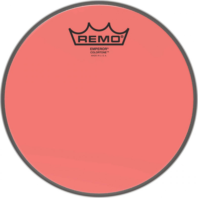 Remo BE-0308-CT-RD - Peau de frappe Emperor Colortone, rouge, 8''