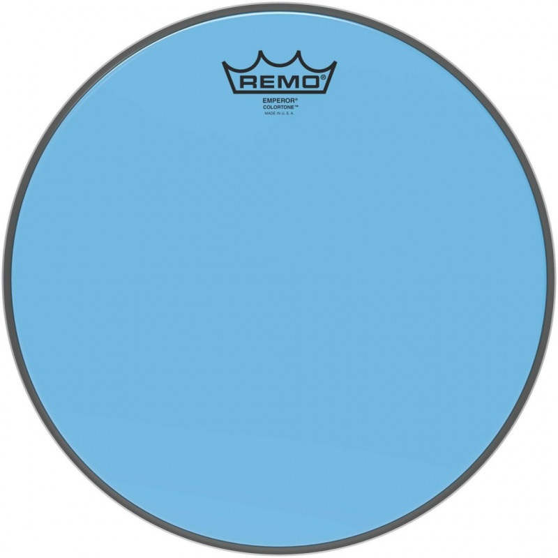 Remo BE-0312-CT-BU - Peau de frappe Emperor Colortone, bleu, 12''