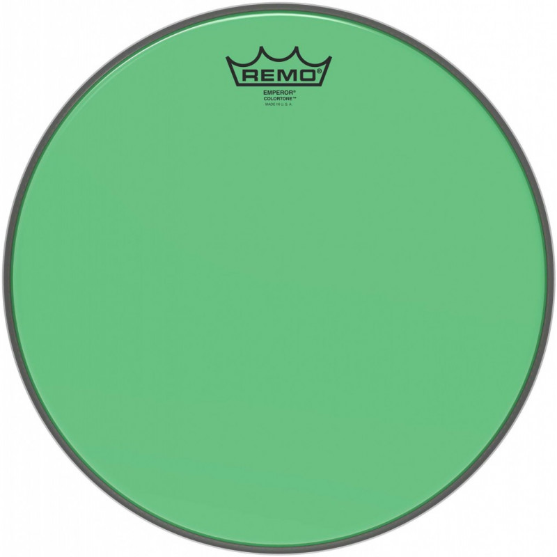 Remo BE-0313-CT-GN - Peau de frappe Emperor Colortone, vert, 13''