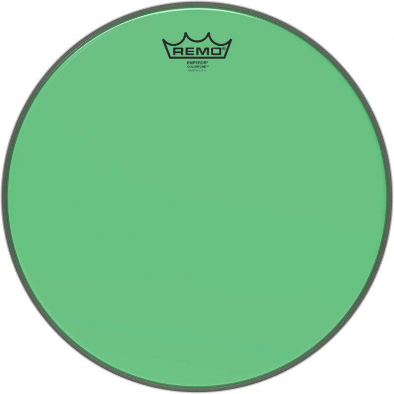 Remo BE-0314-CT-GN - Peau de frappe Emperor Colortone, vert, 14''