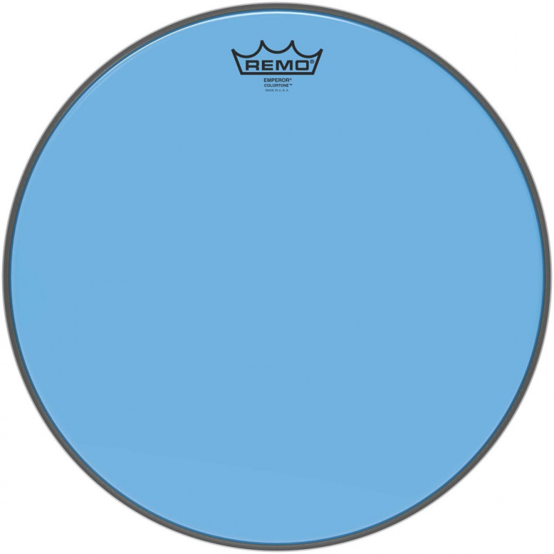 Remo BE-0315-CT-BU - Peau de frappe Emperor Colortone, bleu, 15''
