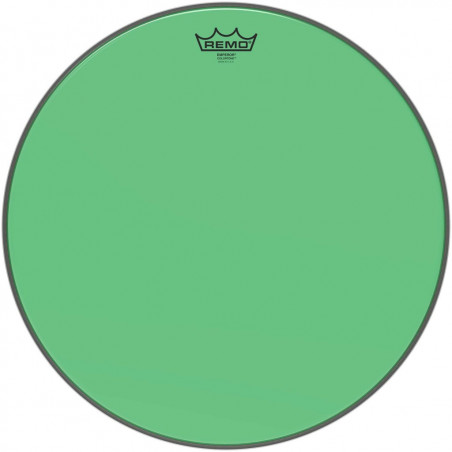 Remo BE-0318-CT-GN - Peau de frappe Emperor Colortone, vert, 18''