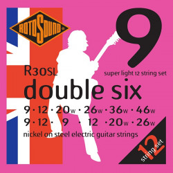 Rotosound R30SL Double Six - Jeu de 12 cordes guitare électrique - 9-46/9-26