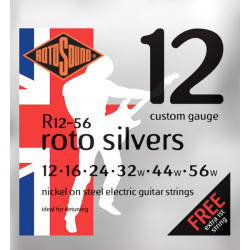 Rotosound R12-56 Roto Silvers - Jeu de cordes guitare électrique - 12-56