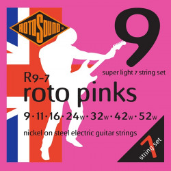 Rotosound R9-7 Roto Pinks - Jeu de 7 cordes guitare électrique - 9-52