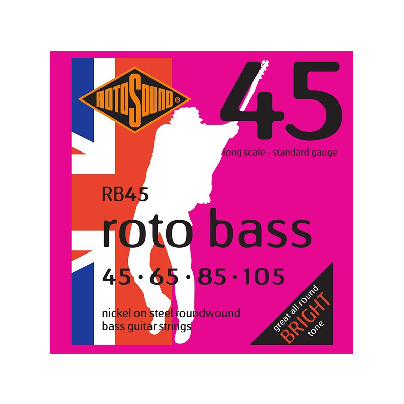 Rotosound RB45 Roto Bass - Jeu de cordes basse - 45-105