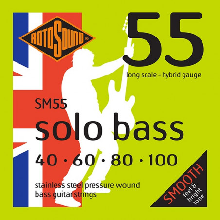 Rotosound SM55 Solo Bass - Jeu de cordes basse - 40-100