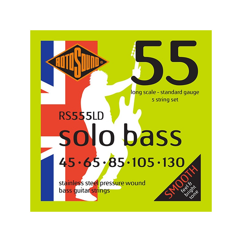 Rotosound RS555LD Solo Bass - Jeu de 5 cordes basse - 45-130