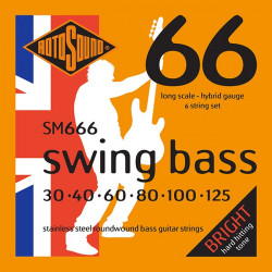 Rotosound SM666 Swing Bass - Jeu de 6 cordes basse - 30-125