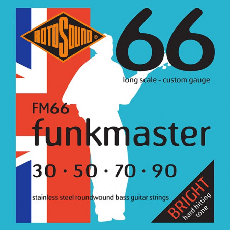 Rotosound FM66 Funkmaster - Jeu de cordes basse - 30-90