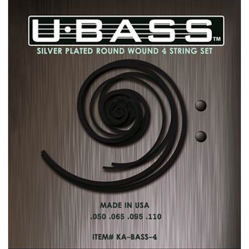 Kala KA-BASS-4 -  Jeu de Cordes U-Bass 4 cordes filé rond