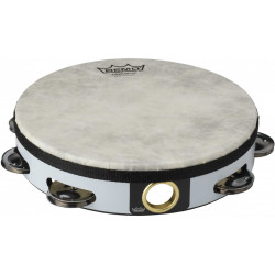 Remo TA-5108-00 - Tambourin 08" avec 1 rangée de 8 cymbalettes avec peau non-accordable