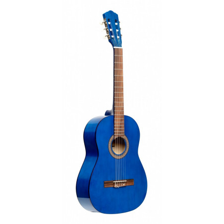 Stagg SCL50 3/4-BLUE - Guitare classique 3/4 brillant bleu