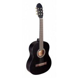 Stagg C430 M BLK - Guitare classique.3/4 tilleul/noir